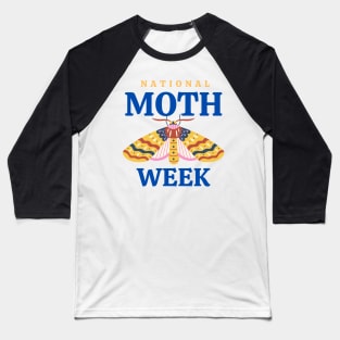 National Moth Week Global Citizen Science Baseball T-Shirt